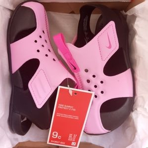 9C, Toddler's Nike Sandals-Pink & Black